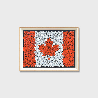 World Pride Collection featuring Canada flag button art