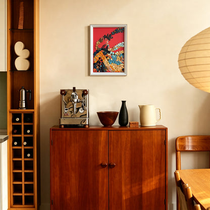 Chinese Princess DIY button art featured as unique cultural home decor