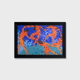 The La Danse button art featuring a colorful textured recreation inspired by Henri Matisse's iconic dance composition