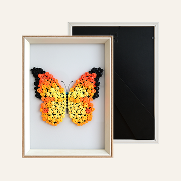 Show the frame back that can be hung or placed.