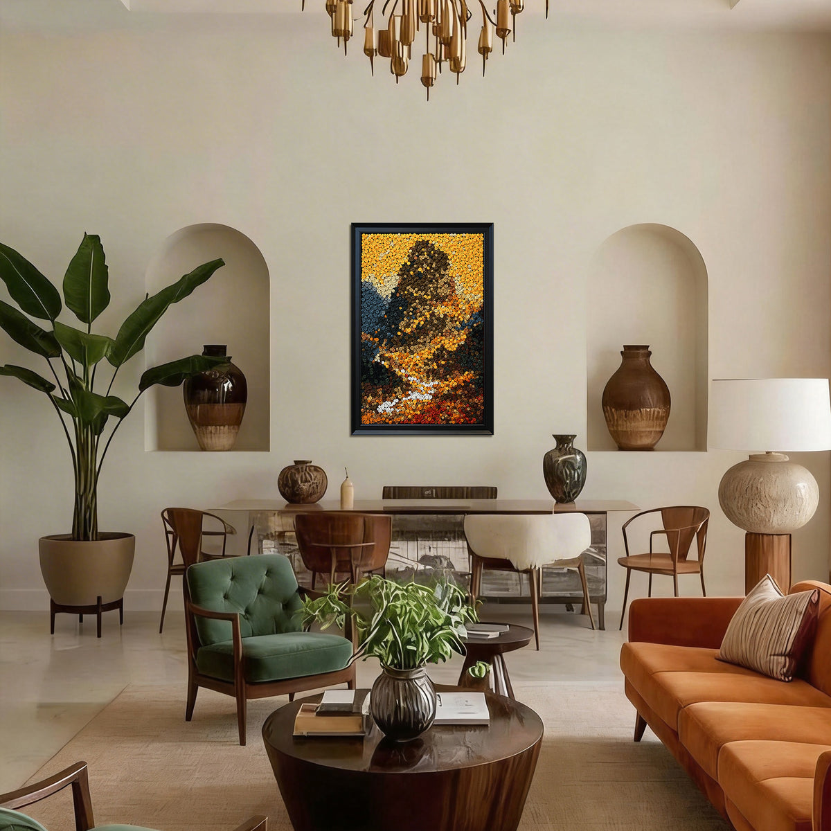 Path of Prosperity button artwork featured as uplifting nature-inspired home decor