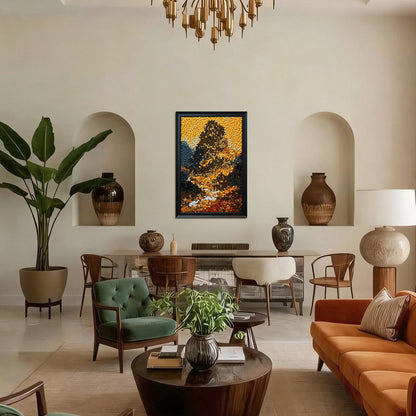 Path of Prosperity button artwork featured as uplifting nature-inspired home decor