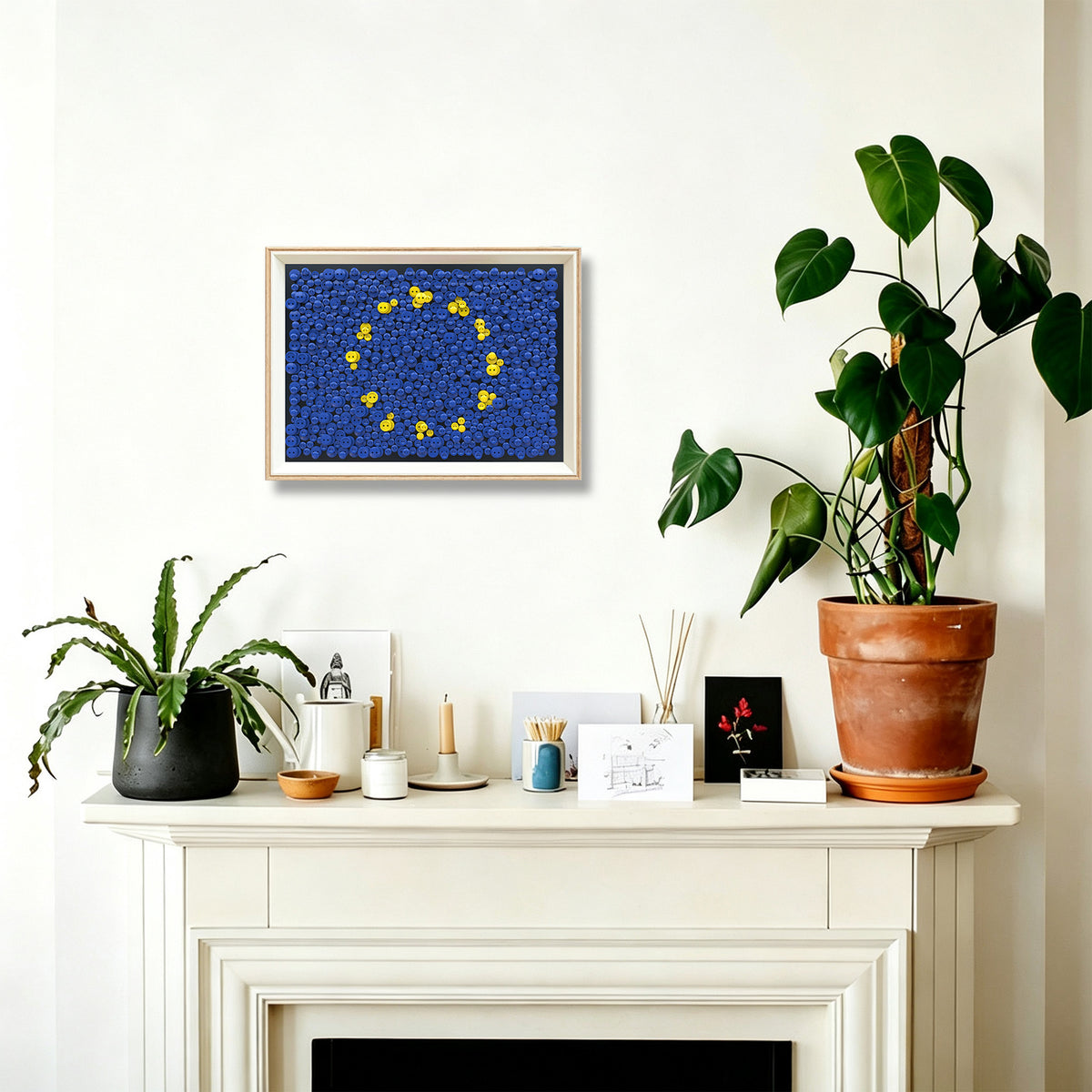 World Pride Collection international flag button art displayed together as distinctive global-inspired home decor